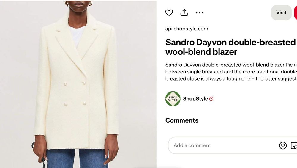 Sandro Dayvon Tweed Coat