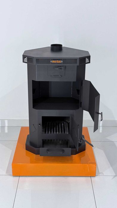 метинпеч metinpech Печка утин, кумир ва газга мослашган