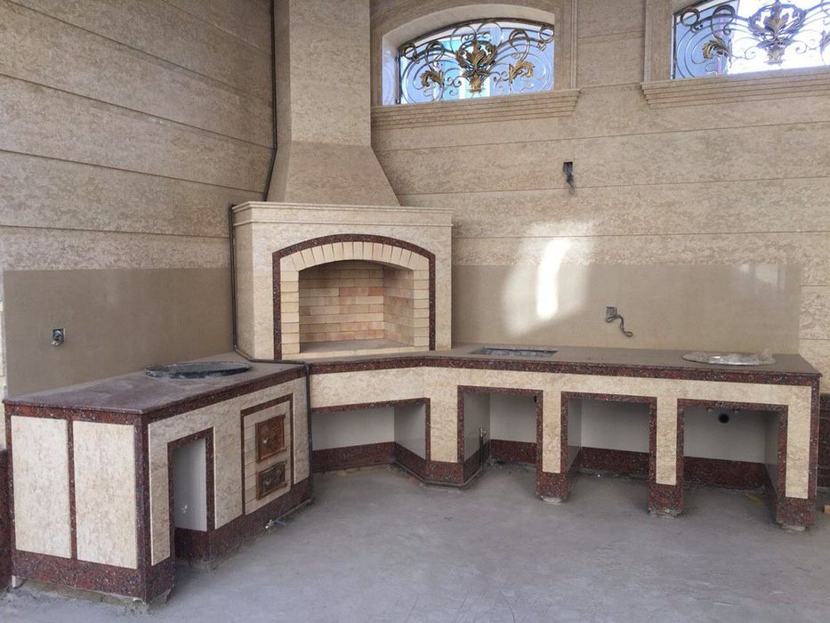 Барбекю мангал очаг летняя кухня.