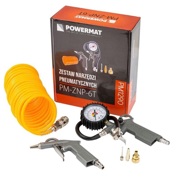 Kit pentru compresor, pistol suflat, umflat, 6 piese, accesorii,