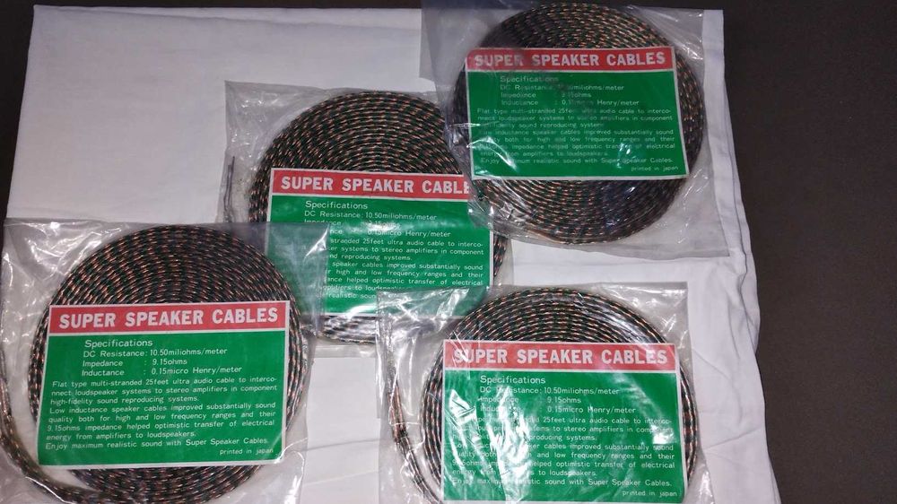 Polk Cobra 4x7.5metri cablu boxe (New Old Stock)