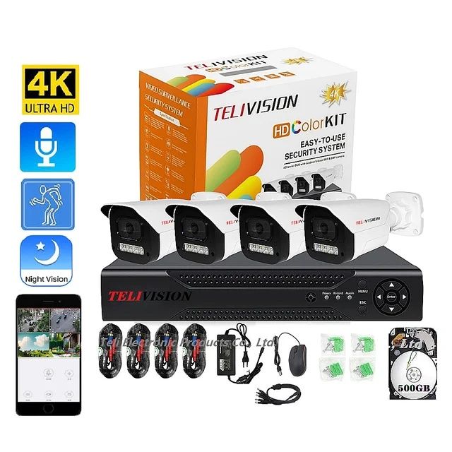 Диккат акция 4 та камера комплект