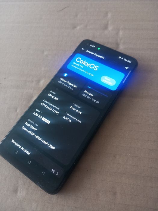 Telefon Oppo Reno 5 lite 2025 / 128GB memorie / 12GB RAM  impecabil