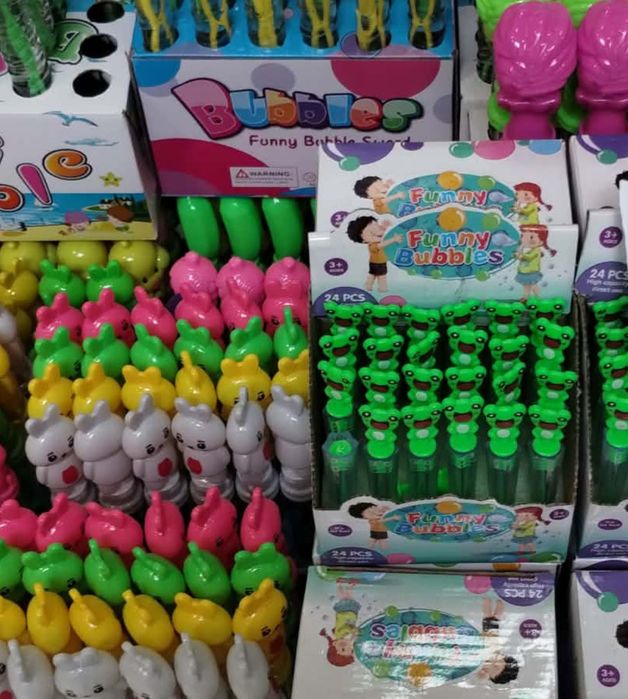 Комплект 24 пръчици за правене на Big Bubbles сапунени мехури с 5 ринг