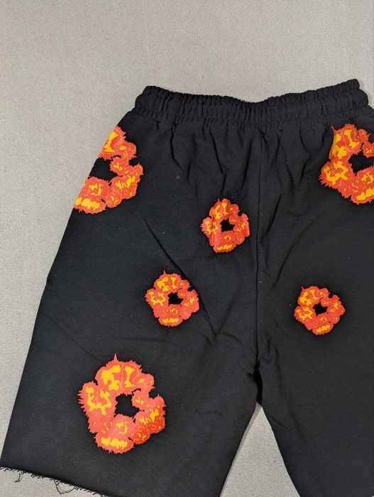 Къси панталони памук М и Л бял/червн  мъжки