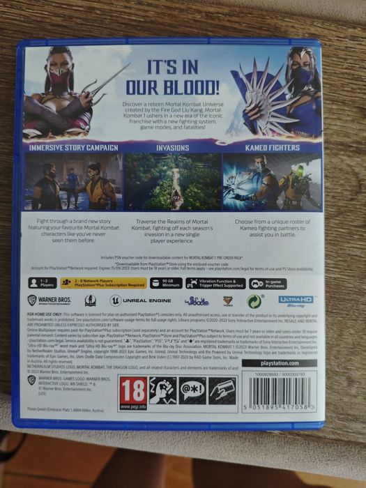 Диск Mortal kombat 1