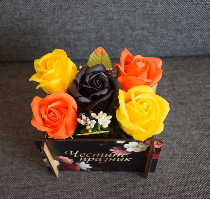 Букети от сапунени рози