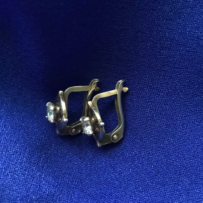 Редкие серьги серебро 875 СССР