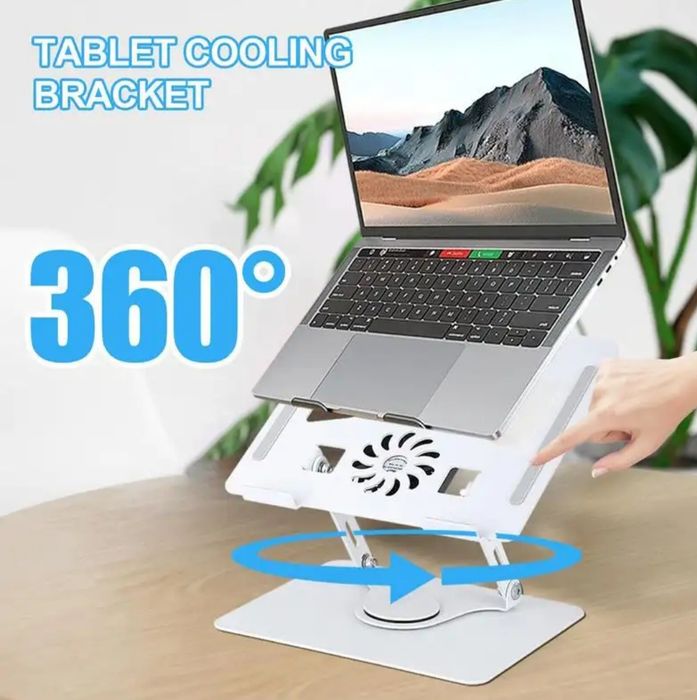 Подставка держатель для ноутбука 
С usb вентилятором