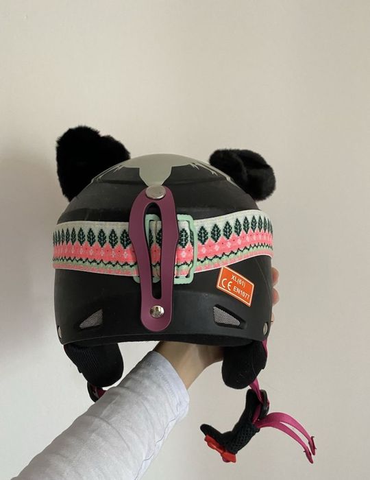 Cască de ski + ochelari de ski + urechi detașabile (separat sau set)