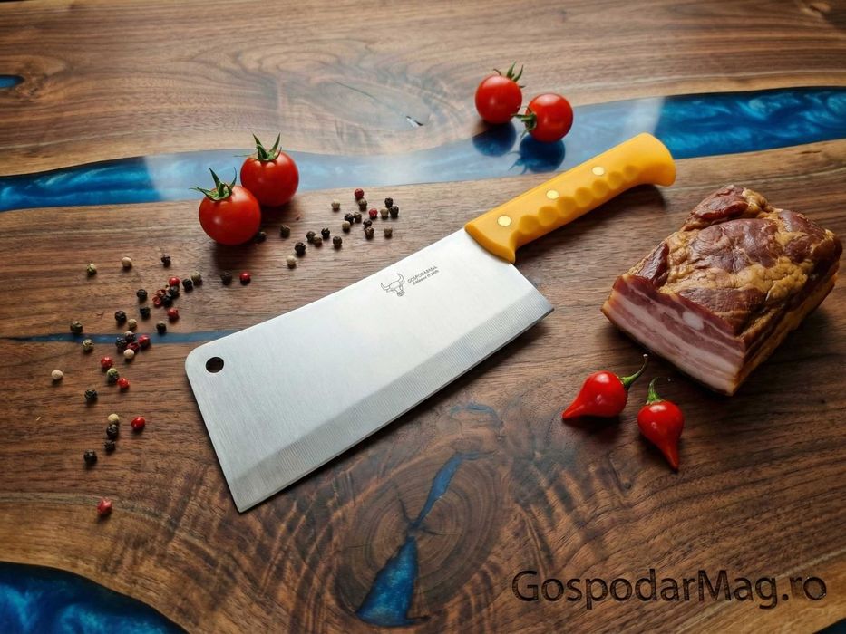 Satar Măcelărie Profesional pentru Oase Din Oțel Inox 1160grame/44cm