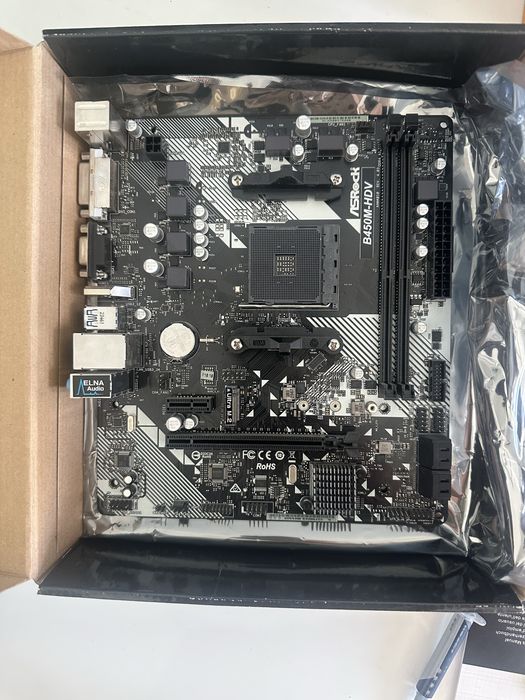 Placa de baza asrock b450m hdv r4.0 am4 ryzen