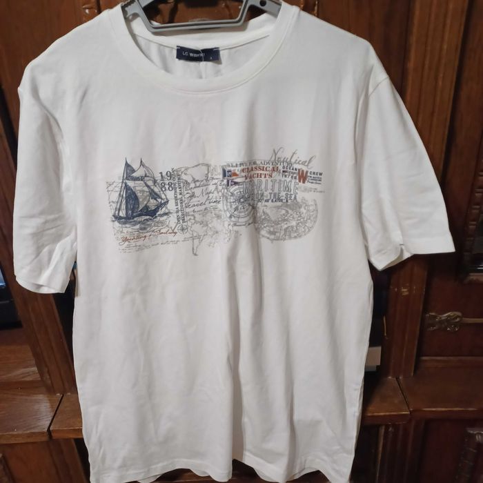 Tricou din bumbac pentru bărbați, nou, cu etichetă, mărimea L