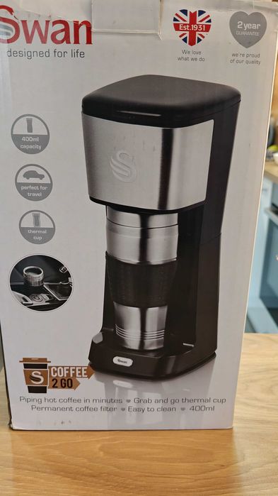 Кафемашина Swan Coffee 2 Go Coffee Maker SK32010N + подарък филтри