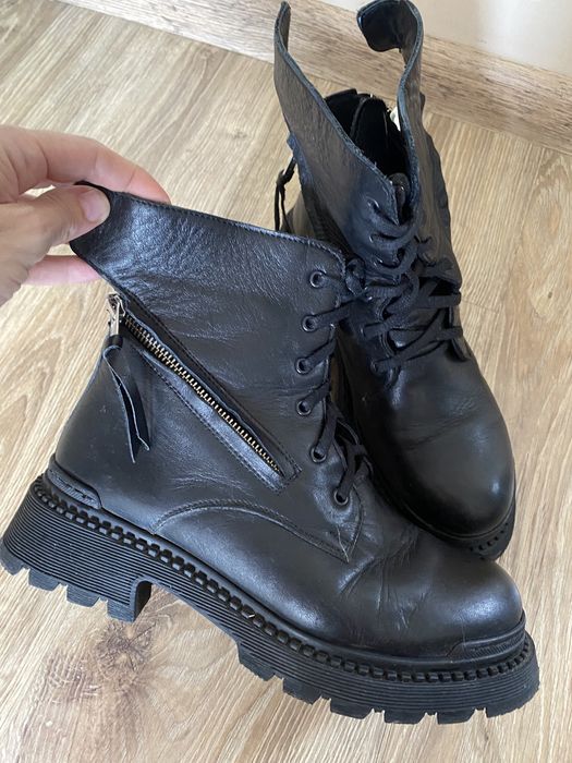 Дамски кубинки естествена кожа