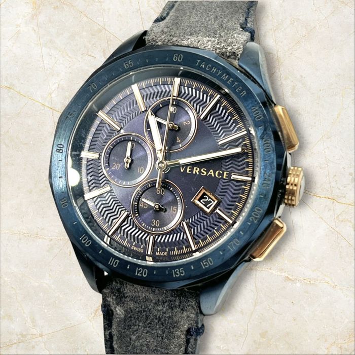 Versace V-Race Chronograph – Denim Edition мъжки часовник