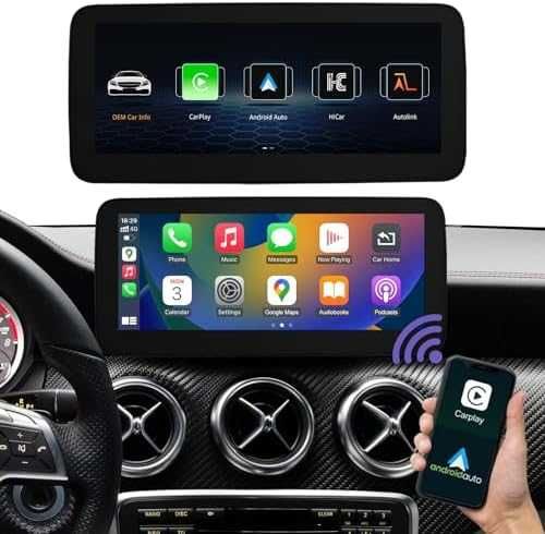 Нов Безжичен CarPlay Android Auto дисплей за кола Mercedes 10.25 инча