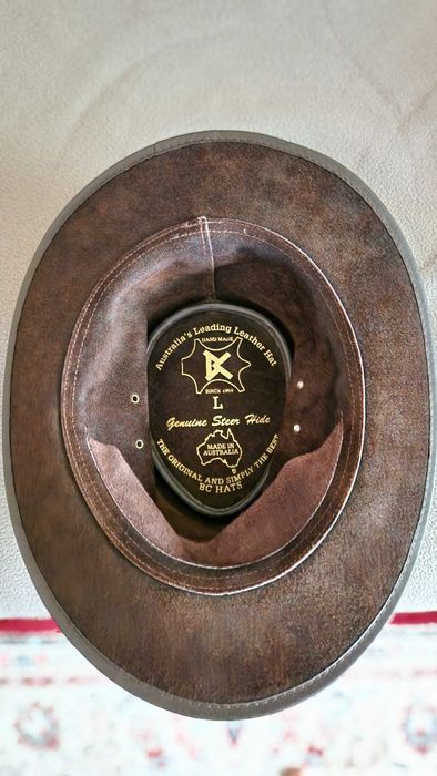 palarie Bill Conner Bac-Pac Traveller oily leather