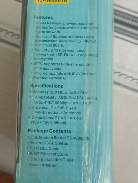 tp-link WiFi modem router