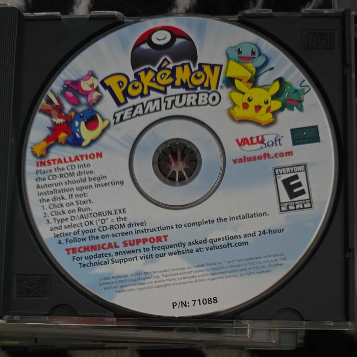 Joc pc cd-rom Pokémon team turbo