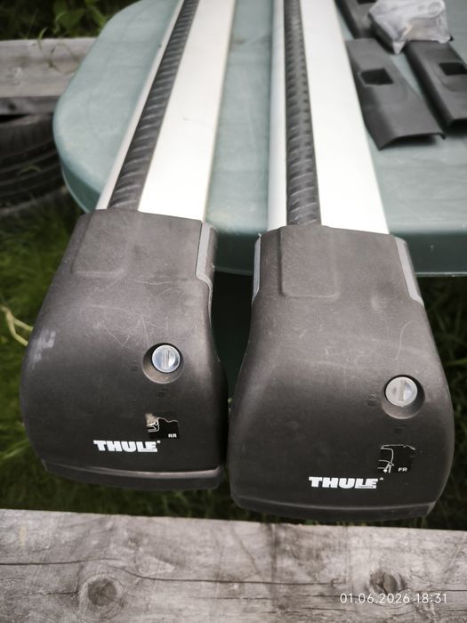 Bare transversale aluminiu in puncte fixe reglabile THULE Wingbar Edge Passat Audi Toyota Avensis