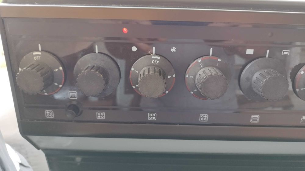 Английска печка с 2 фурни и керамичен плот - Свободно стояща печка