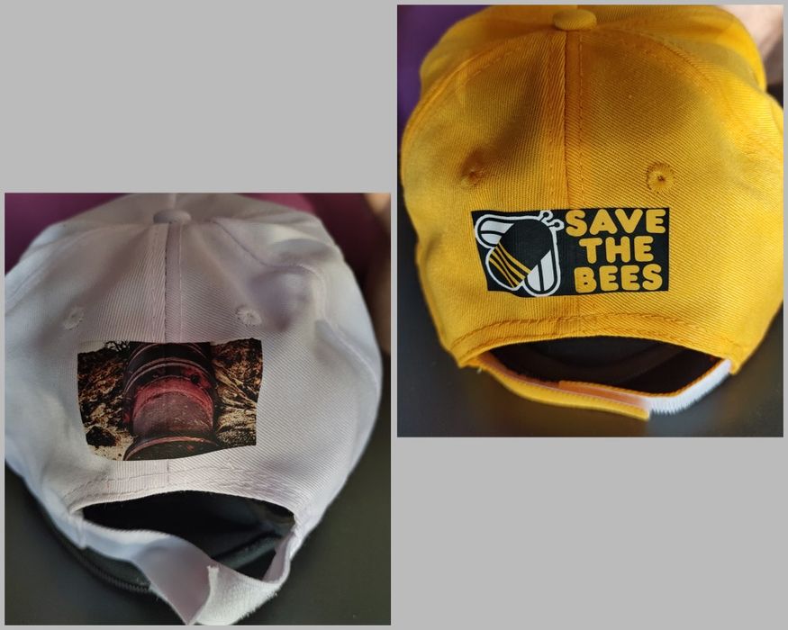 Sapca design casca Vettel F1, Save The Bees, Stop Mining Tar Sands