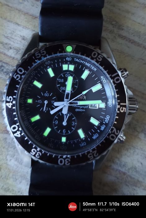 ORIENT CAPTAIN. Часы механические Япония.