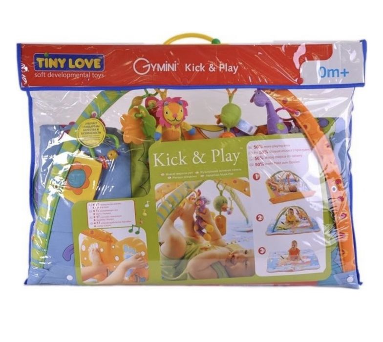 Детский развивающий коврик Tiny Love Зоосад