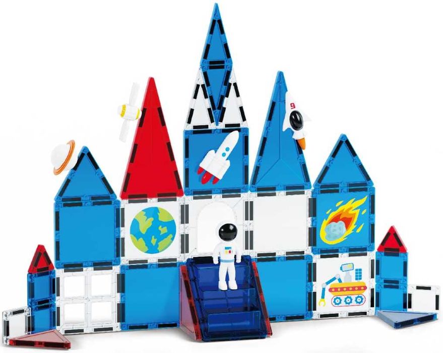 Set constructie magnetic VALA® SPACE 39 piese educativ creativ