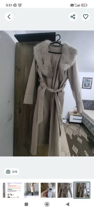 Palton elegant lung