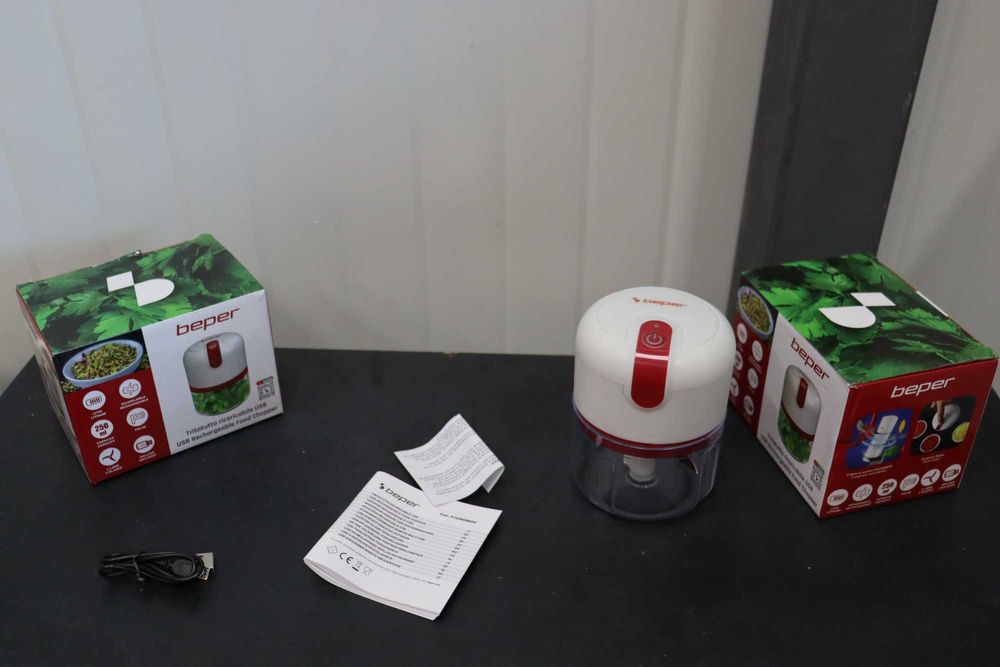 BEPER USB акумулаторна чопър, мини кухненски робот, 250мл  3,7V