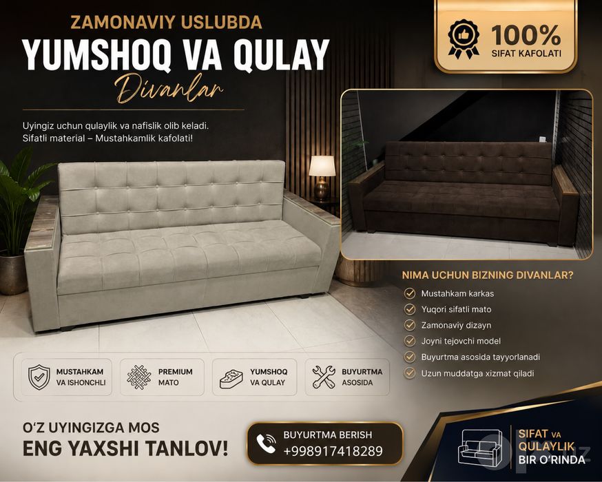 Mebel divan yasab sotamiz