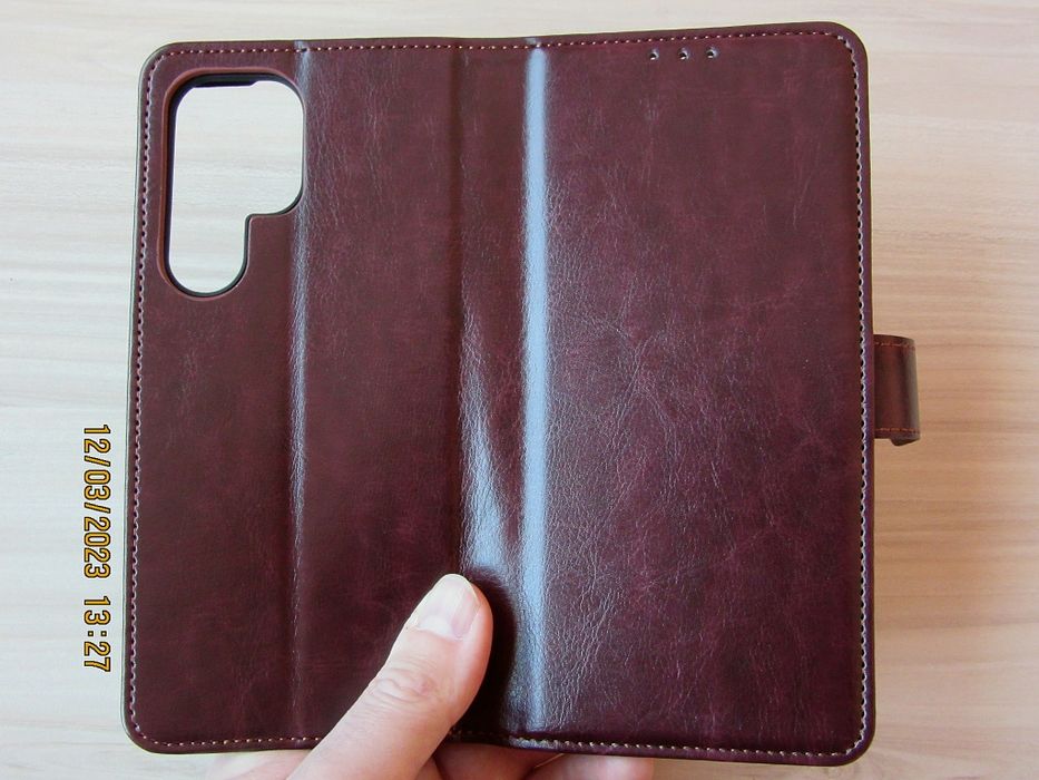 Samsung Galaxy S24 FE / S23 FE / S23 Ultra / S23+ / Кожен калъф тефтер