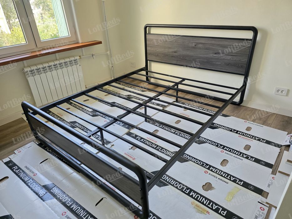 Кровать двуспальная в стиле Лофт ИДЕАЛ, krovat loft