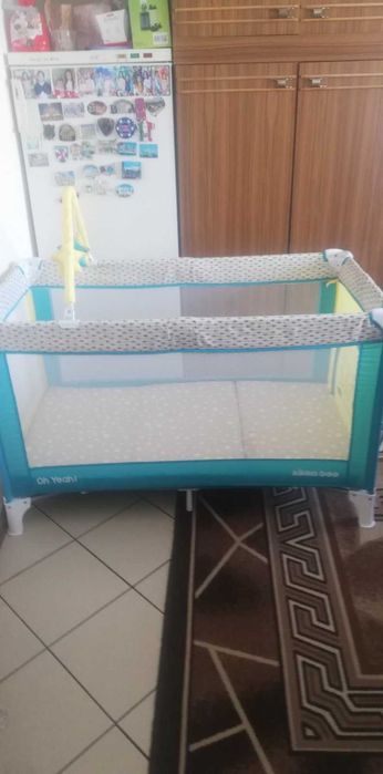 Сгъваема бебешка кошара с матрак