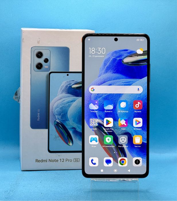 ГАРАНЦИОНЕН!!! Xiaomi Redmi Note 12 Pro, 128GB, 6GB RAM, 5G, Black