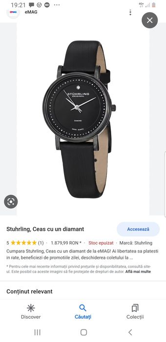 Ceas Sthurling Diamond