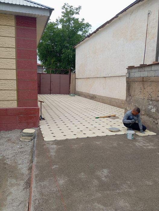 Брусчатка төсейміз.Укладка плитка