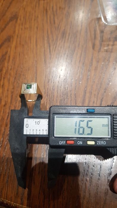 Inel argint 925,suflat aur si piatra smarald verde superb,reglabil