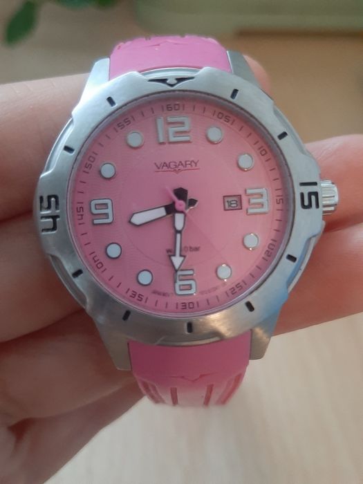 Ceas Vagary by Citizen (1012-S097444) – Curea silicon, stare excelentă/ Ceas damă Vagary by Citizen (1012-S092523) – Roz, curea silicon, WR 10 BAR