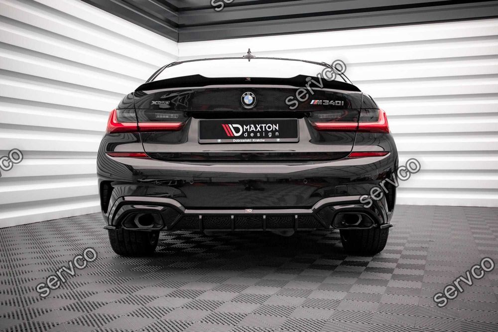 Difuzor bara spate Bmw Seria 3 G20 G21 M340i 2018-2022 v9 - Maxton