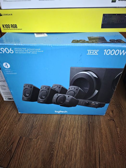 Logitech z906  1000w plus adaptor wireless