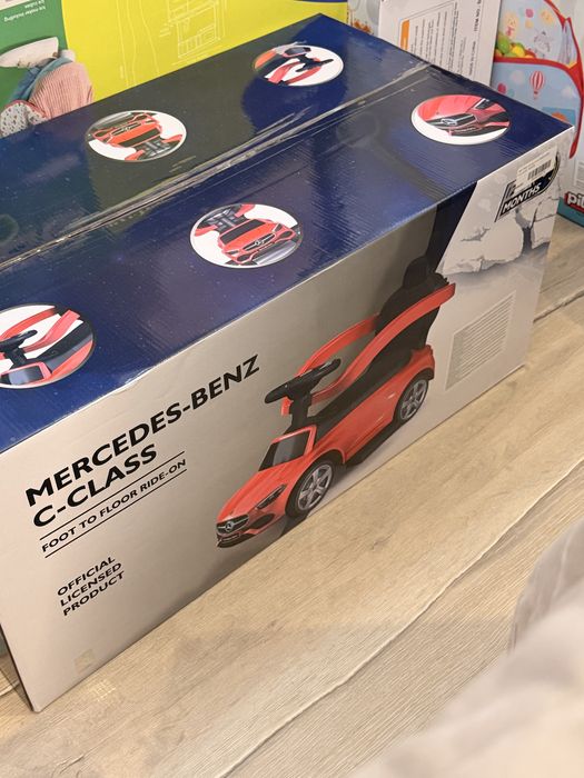 Кола за яздене Caretero Toyz - Mercedes, C-Class, розова