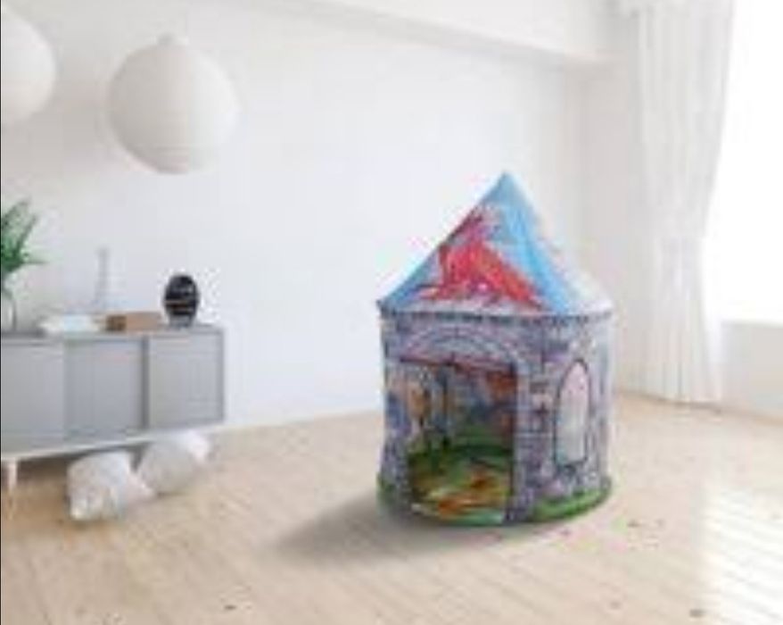 Замок с драконом палатка новая