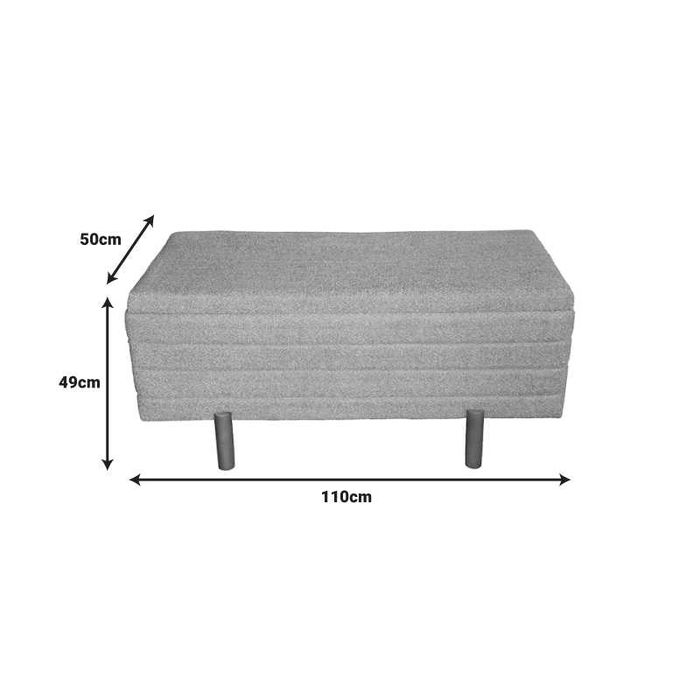 Комплект табуретки, Cindy Inart, Бежов, Текстил, 110х50х49см.