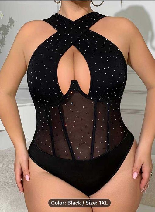 Body negru nou 1XL