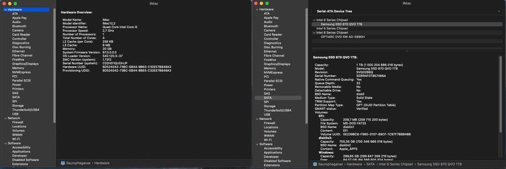 iMac 2011 27 inch с Dualboot (OCLP Monterey/ Олекотен Windows 11)