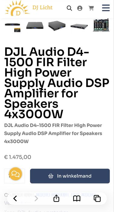 Усилвател Sinbosen D4-1500 DSP 4 х 1500W