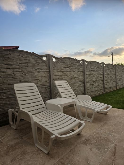 Sezlong plastic+huse